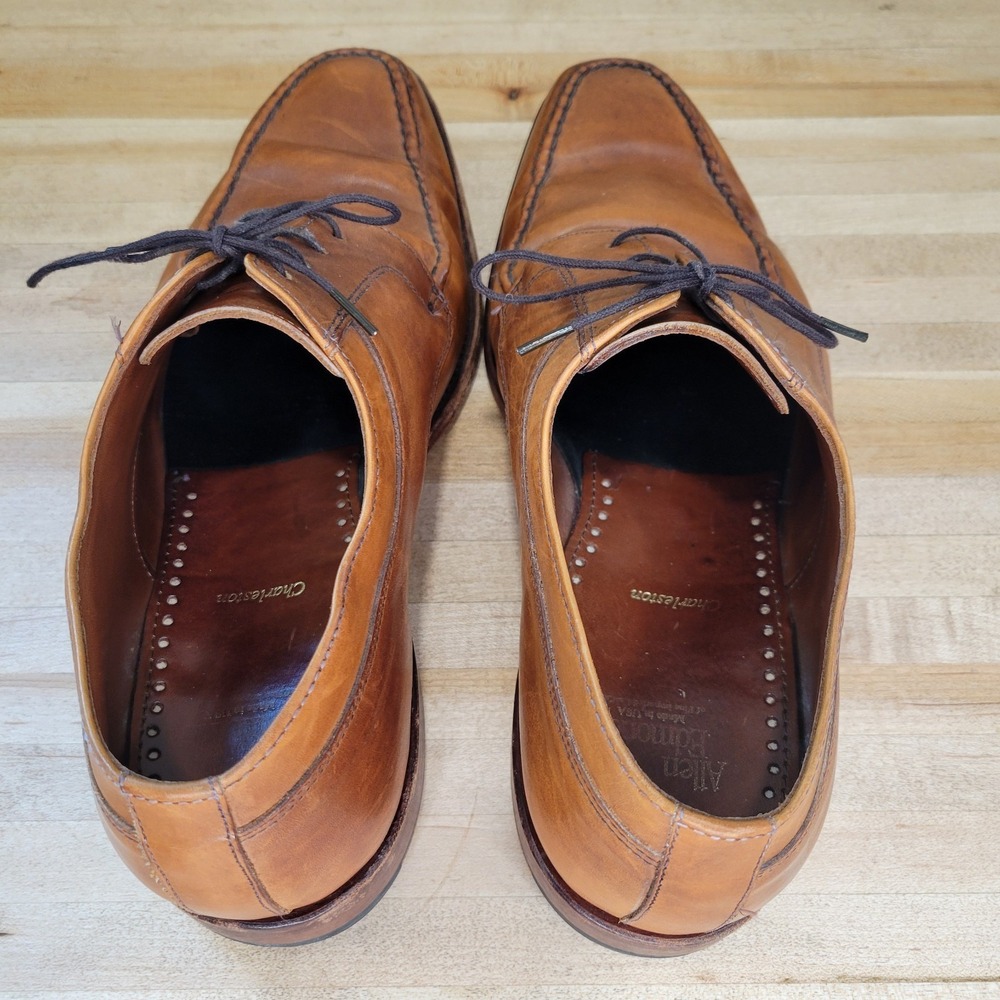 Allen Edmonds Mens Charleston Oxford Brown Leather Shoes Size 10.5 3E Wide EEE - Picture 9 of 16